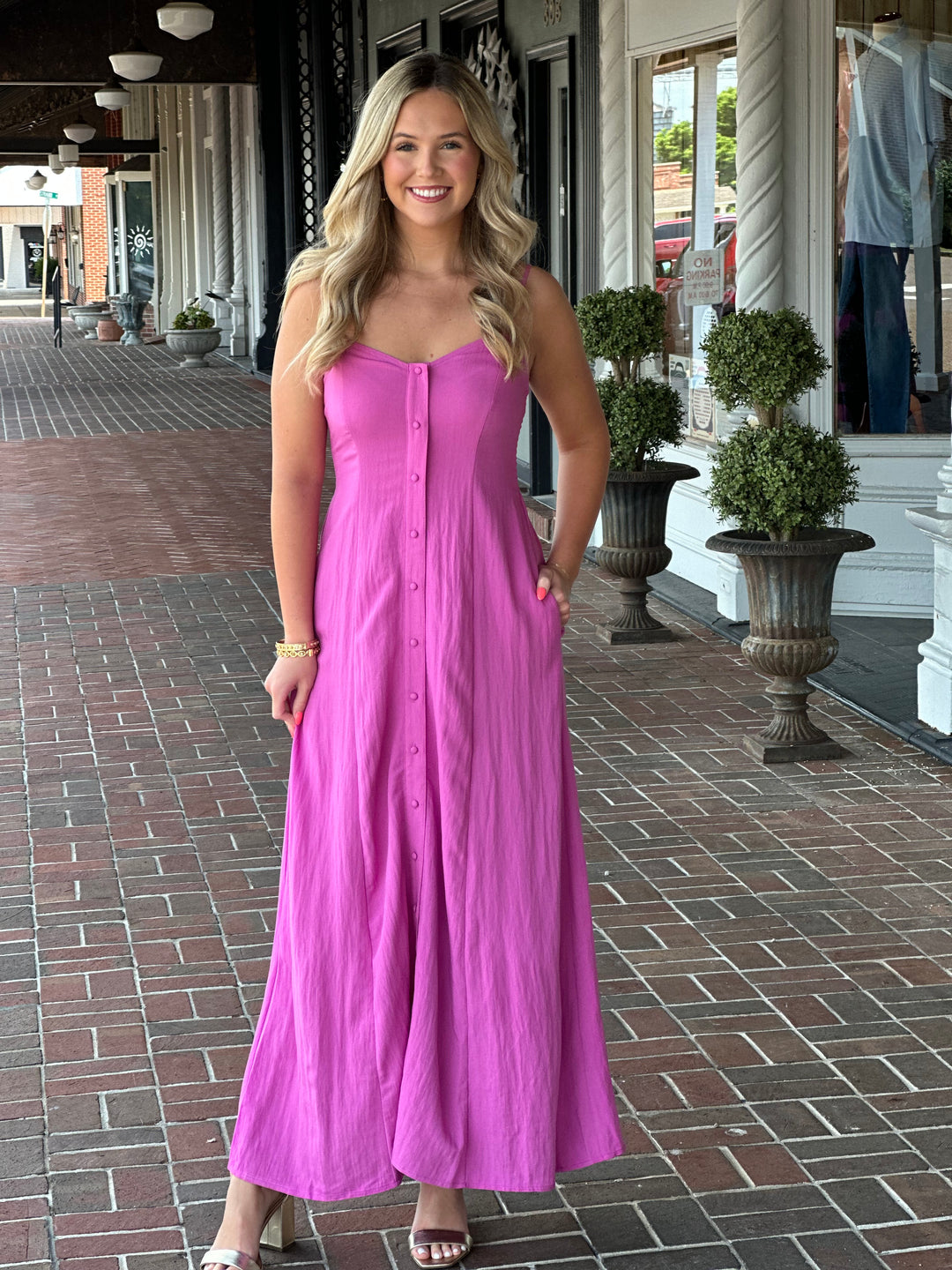 Z Supply Angel Eyes Midi Dress in Berry Blush