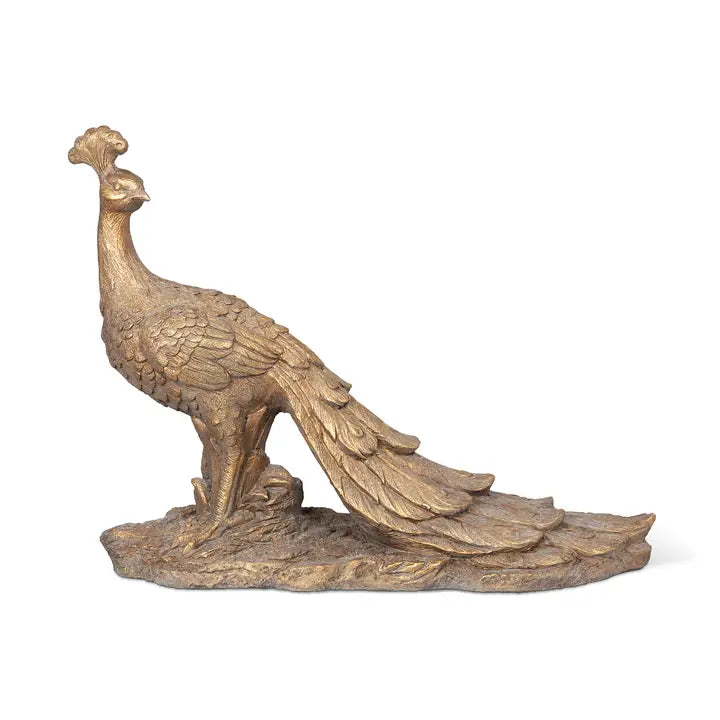 Cameo Peafowl Statue