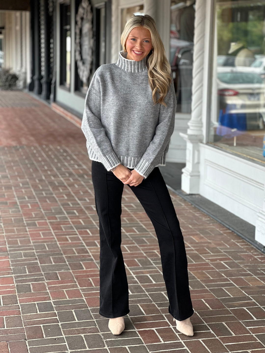 Favorite Stitch Sweater in Charcoal