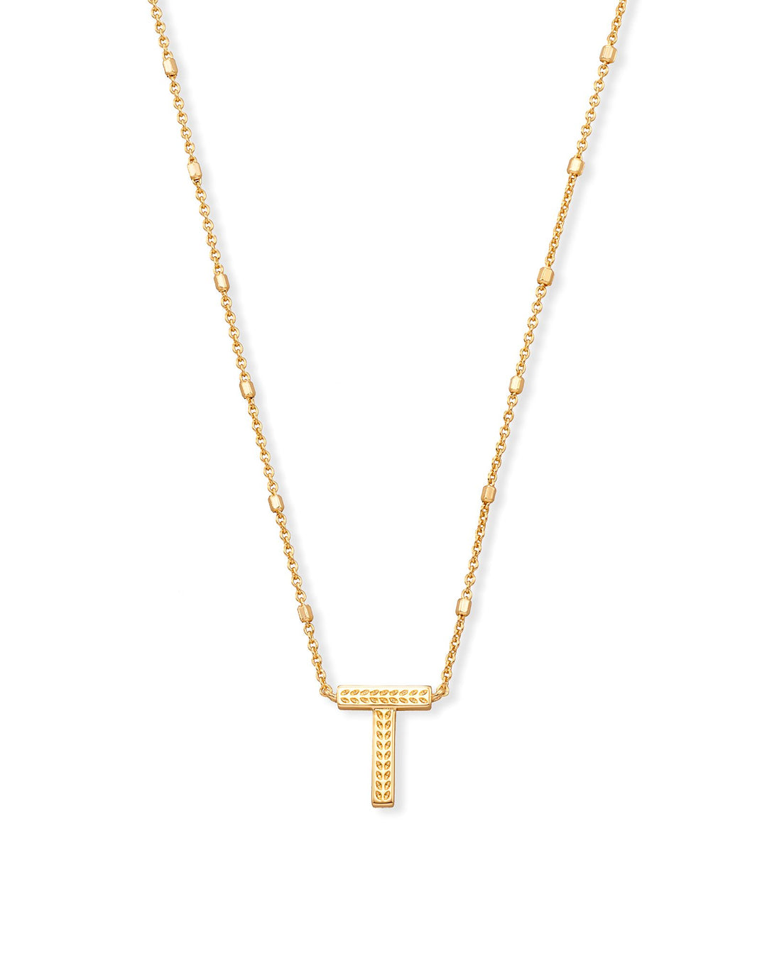 Kendra Scott Letter Pendant Necklace in Gold