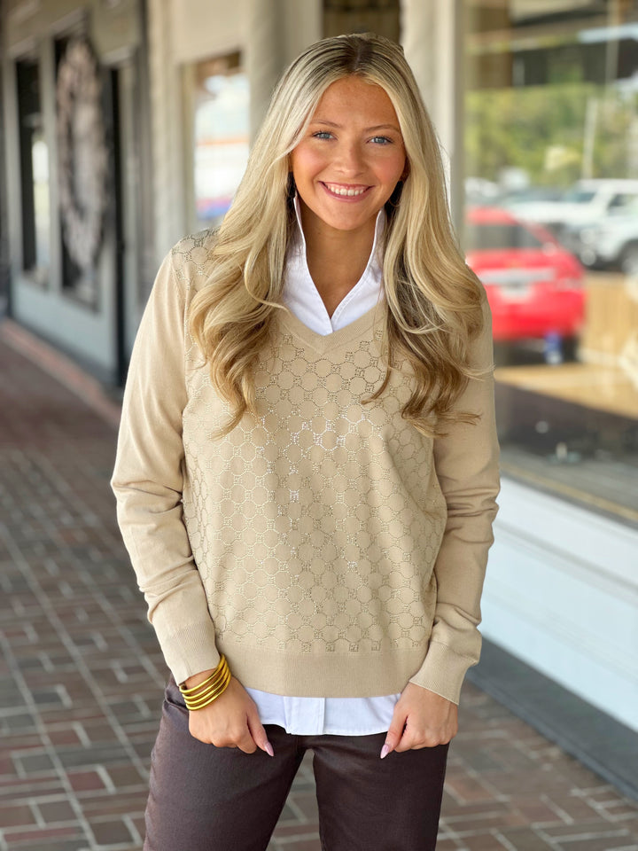 Elliott Lauren Golden Detailed Sweater
