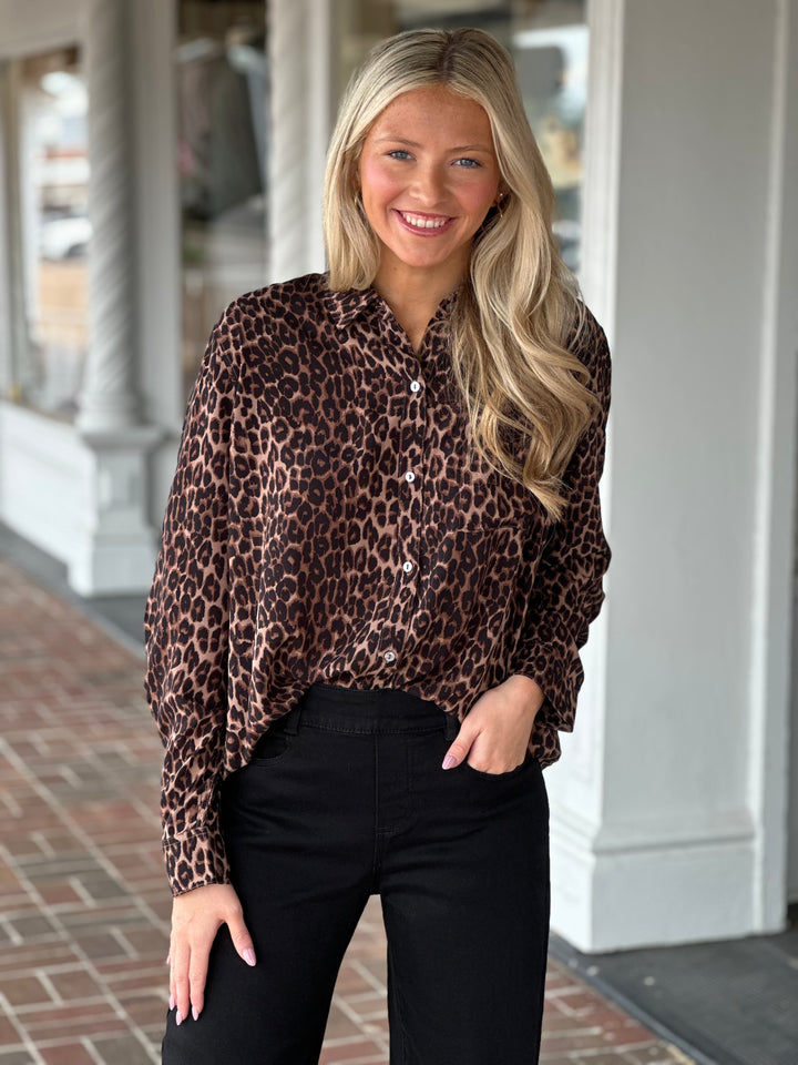 Rails Josephine Shirt in Brown Nala