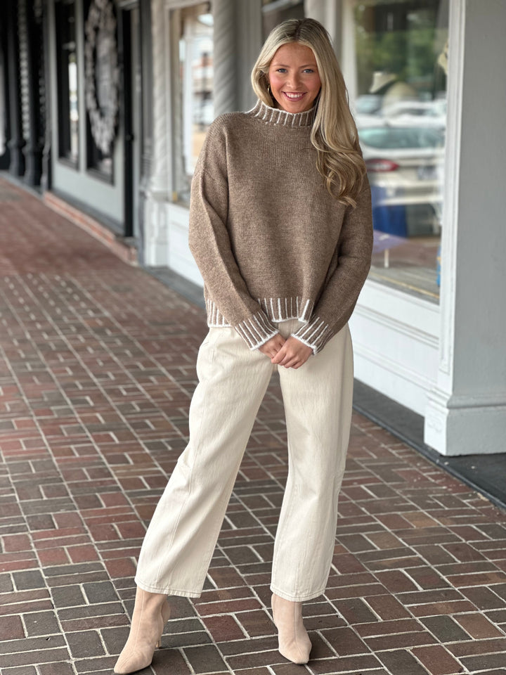 Favorite Stitch Sweater in Tan