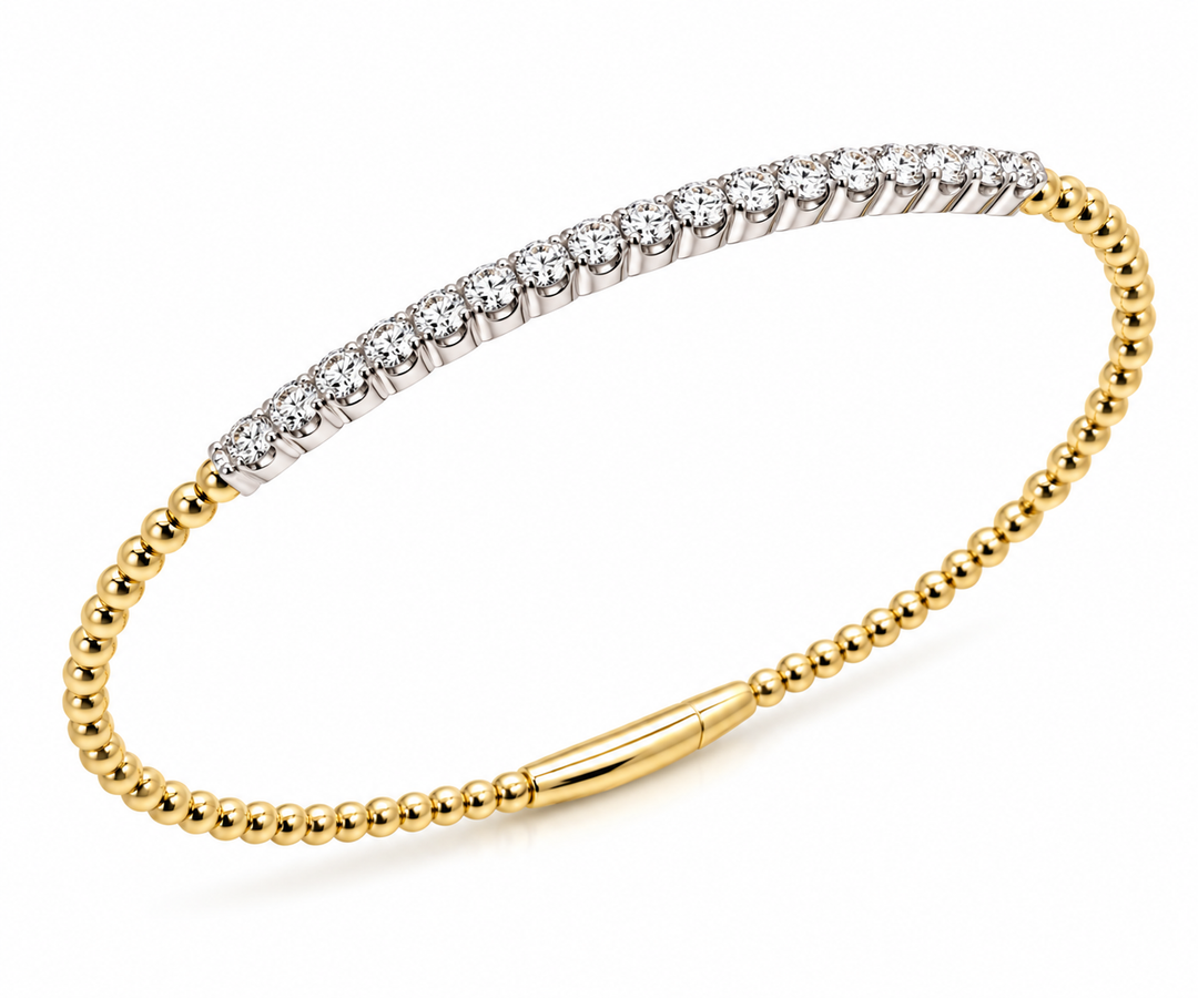 Heera Moti Diamond Row Bracelet