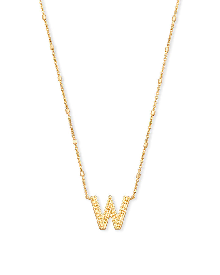 Kendra Scott Letter Pendant Necklace in Gold