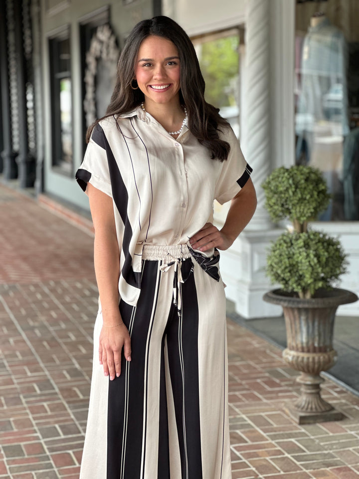 Roses Top in Cream