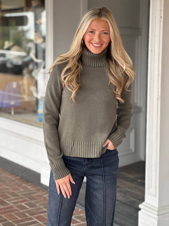 The Merritt Sweater in Olive