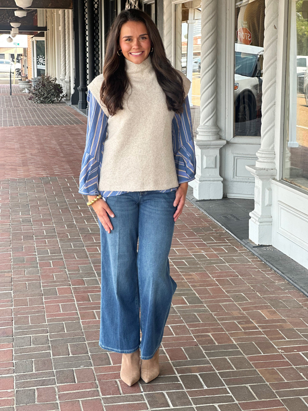 Sleeveless Sweater in Oatmeal