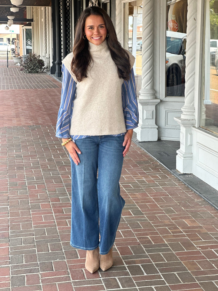 Sleeveless Sweater in Oatmeal