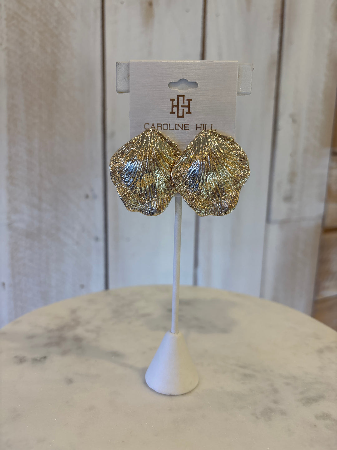 Caroline Hill Pinehurst Textured Shell Earring