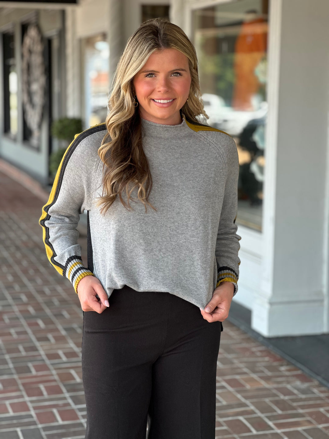 Afternoon Stroll Cloud Gray Sweater