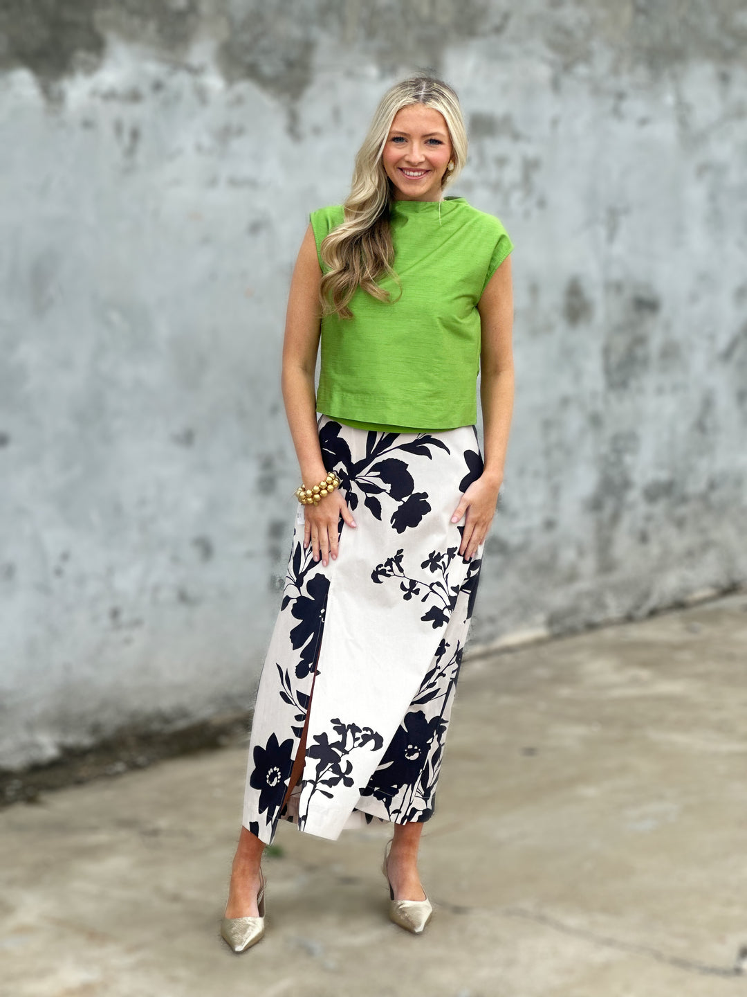 Thomas & Lourdes Sadie Top in Green