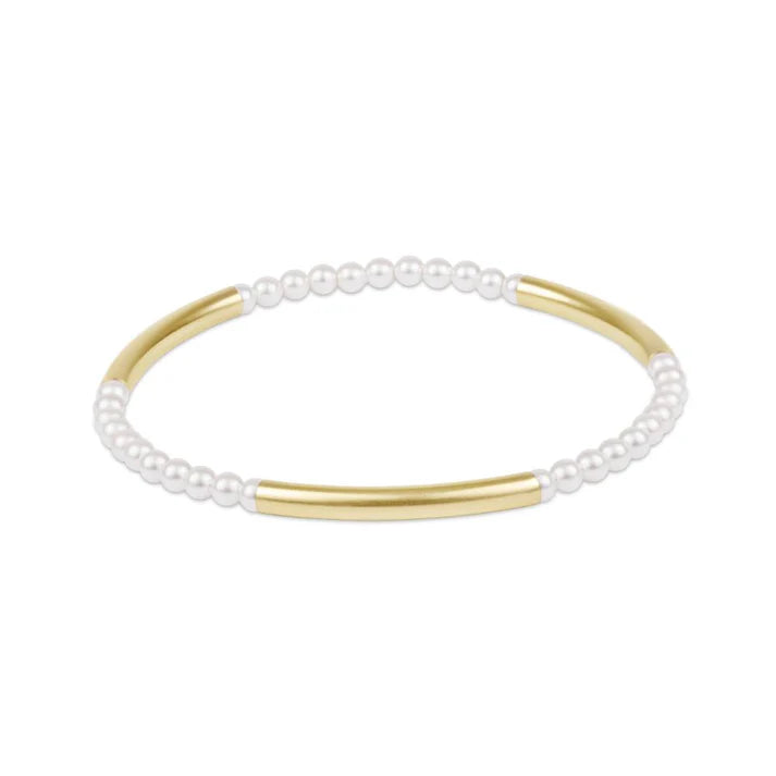 enewton 6.25" Bliss Bar Pattern Pearl 3mm Bracelet
