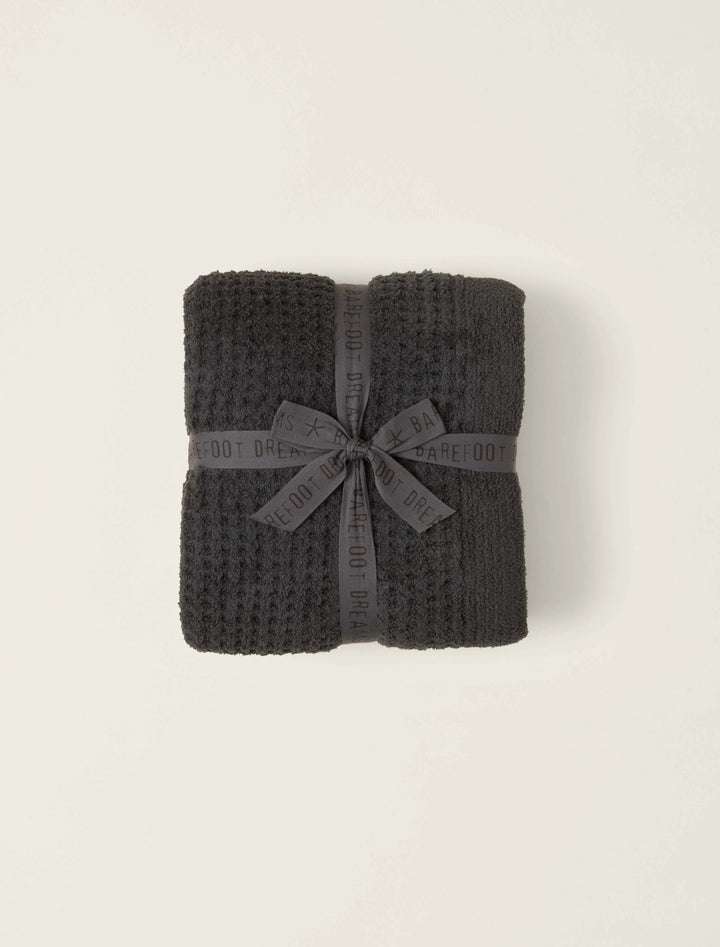 Barefoot Dreams CozyChic® Waffle Throw in Carbon