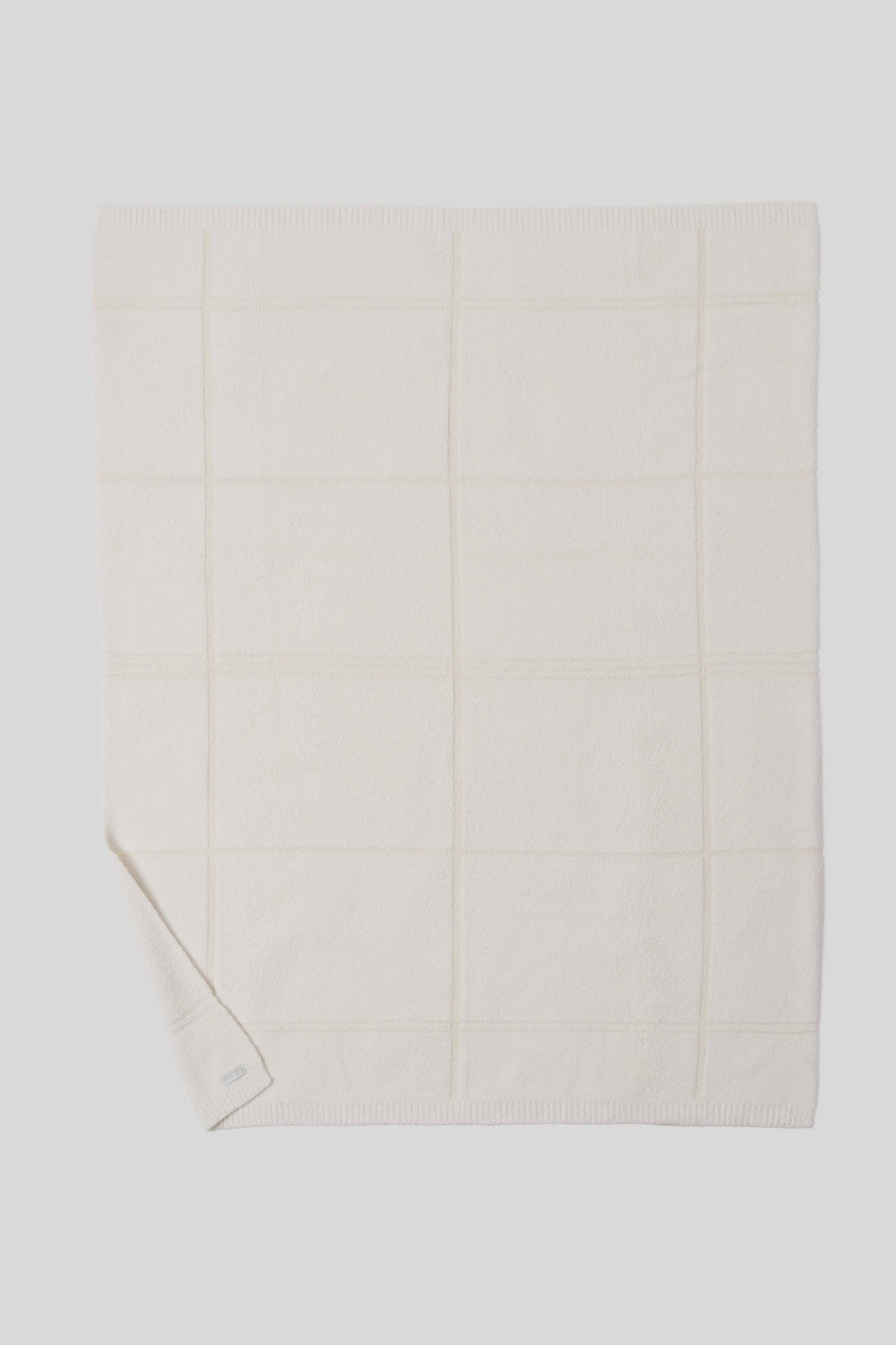 Barefoot Dreams CozyChic® Cotton Tonal Plaid Throw in Cream