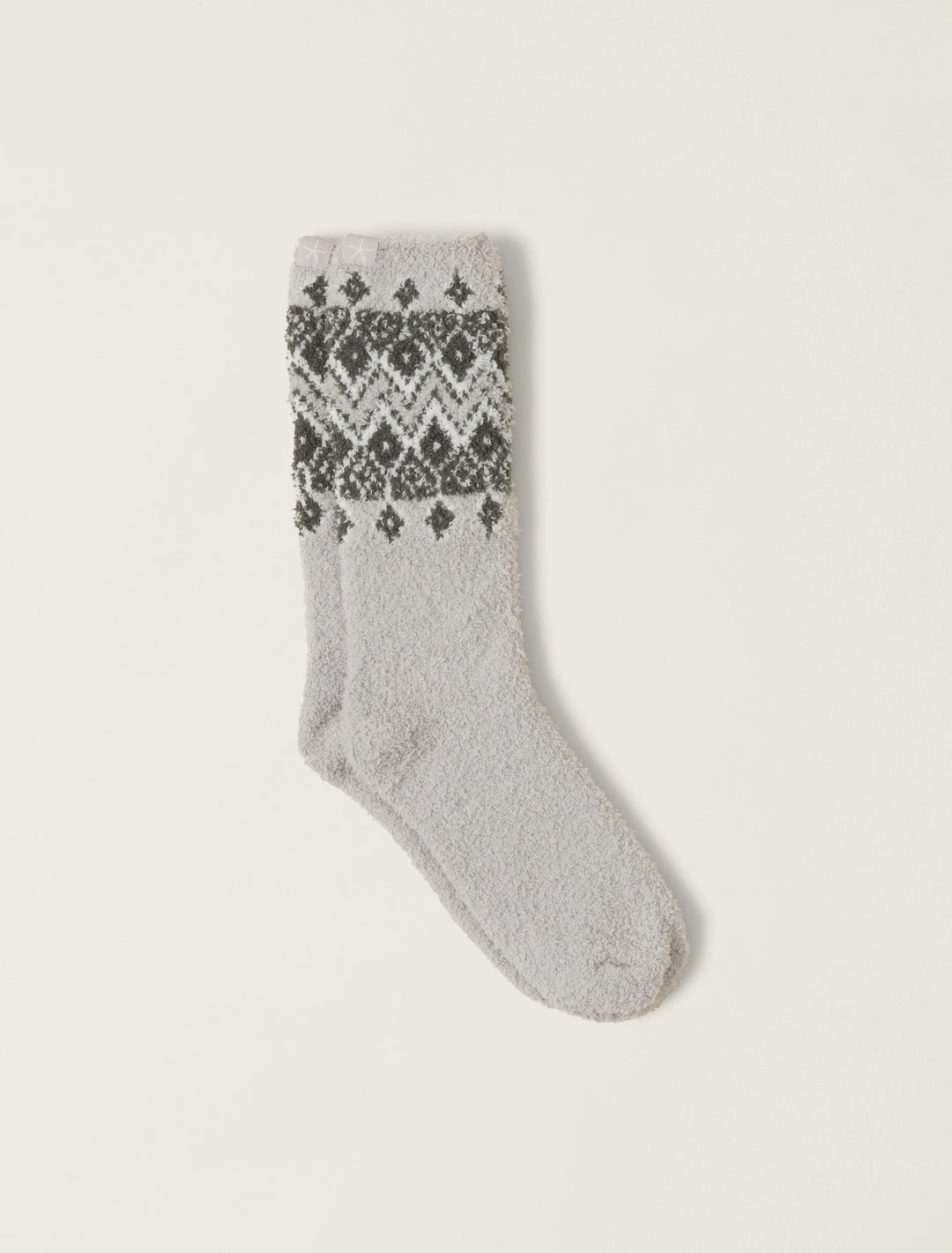 Barefoot Dreams CozyChic® Fair Isle Socks in Malibu Mist Multi