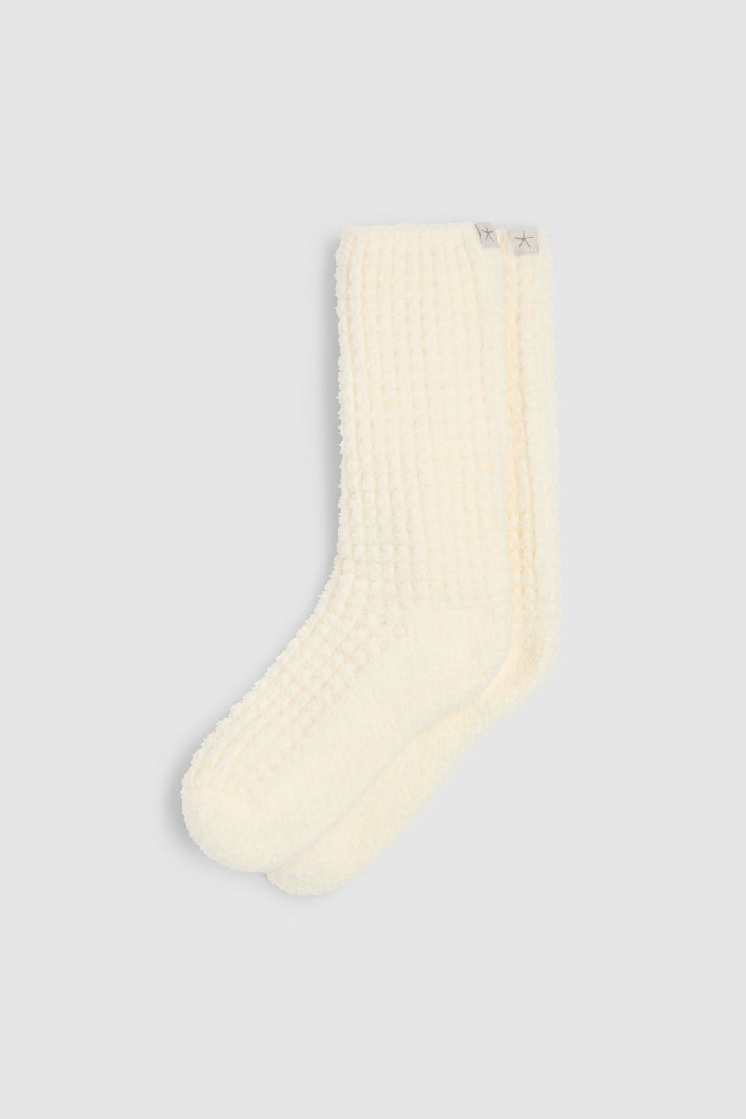 Barefoot Dreams CozyChic® Waffle Socks in Pearl