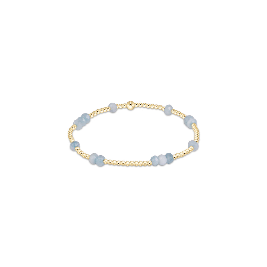 Enewton Extends Hope Unwritten Gemstone 4mm Bracelet - Aquamarine