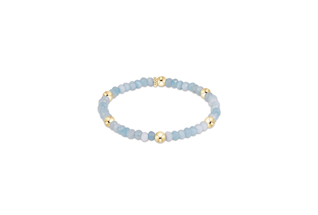 Enewton Extends Presence Gemstone 4mm Bracelet - Aquamarine