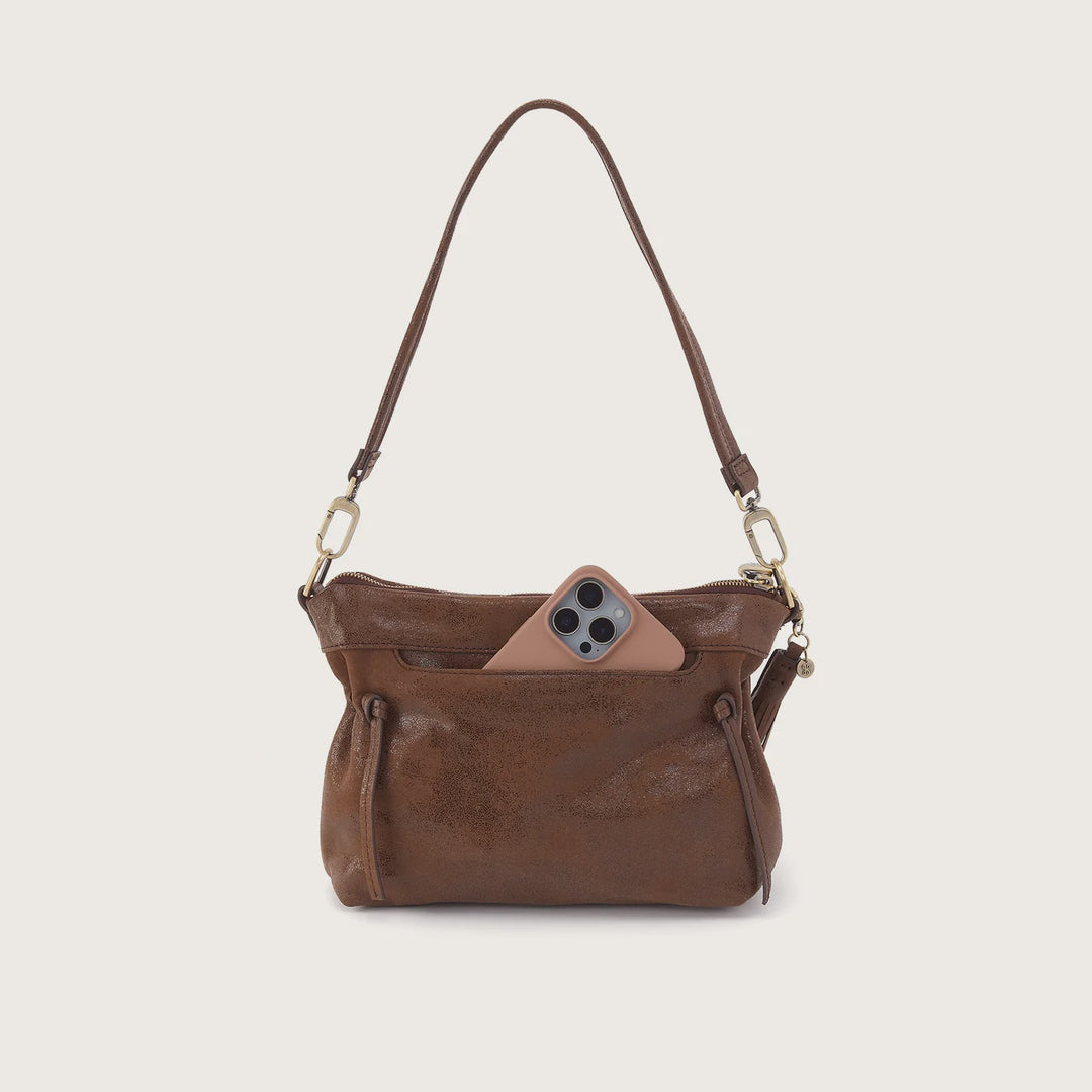 Hobo Kori Crossbody  Shoulder in Pebbled Leather | Mocha