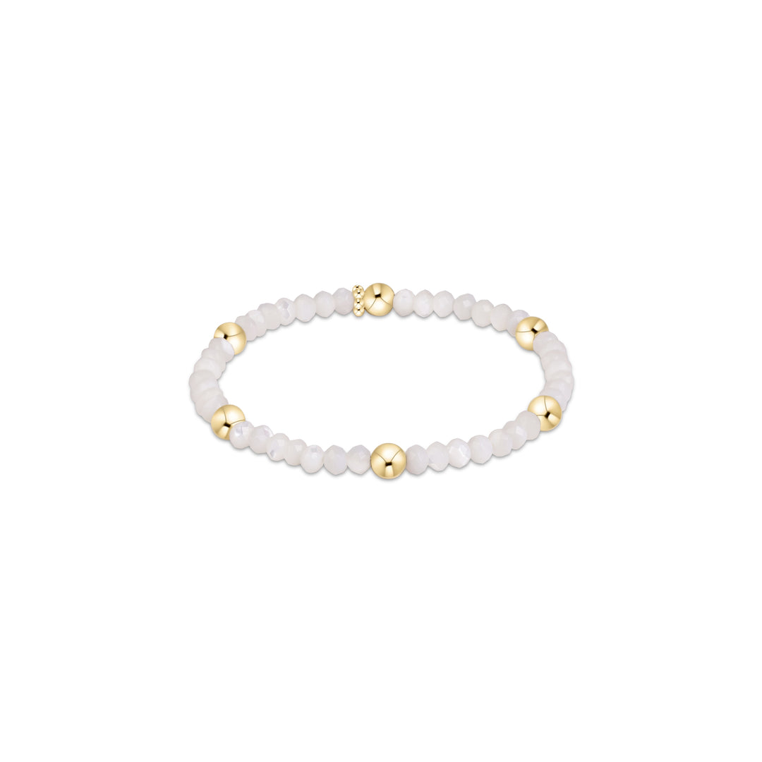 Enewton Presence Gemstone 4mm Bracelet - Mother Of Pearl