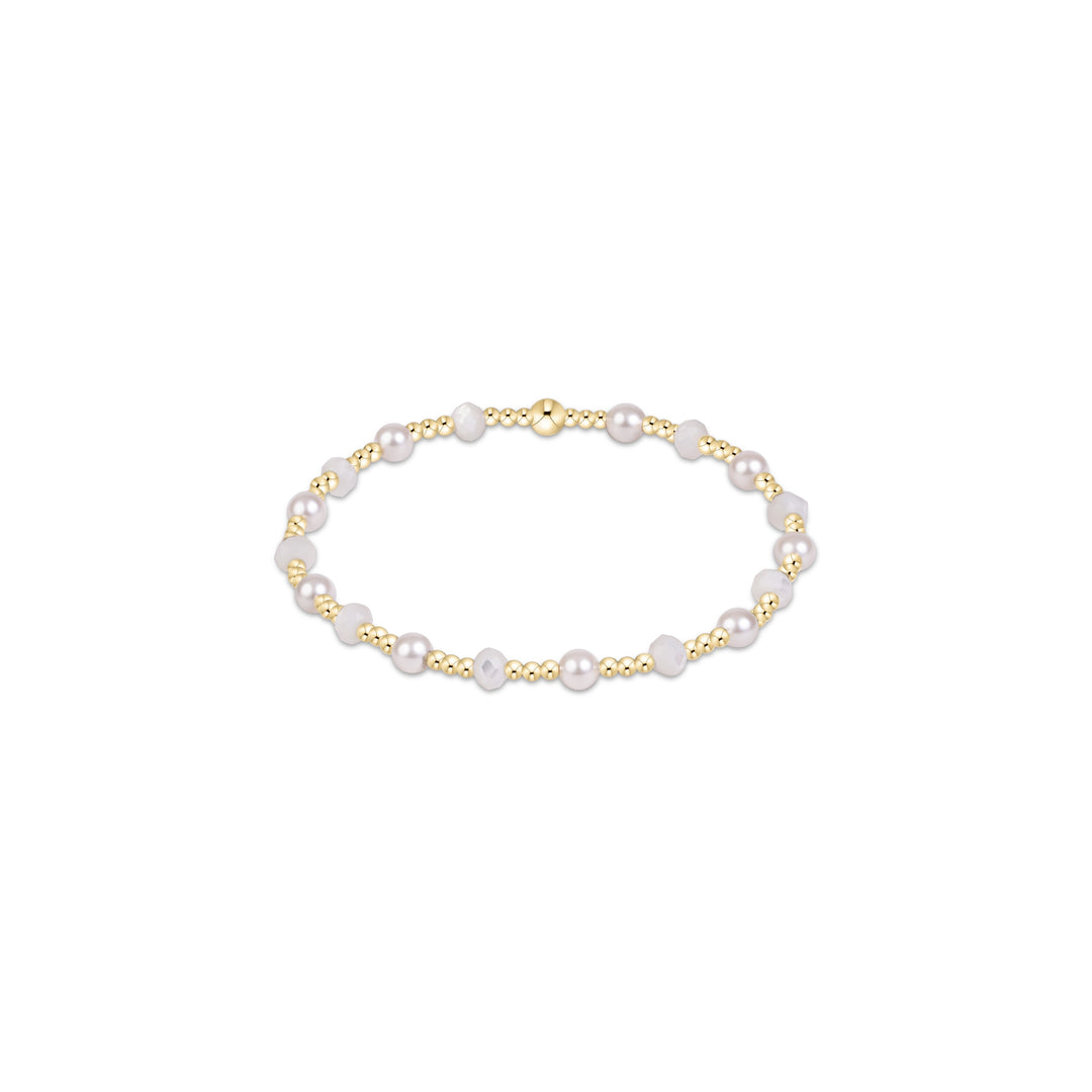 Enewton Sincerity Gemstone & Pearl 4mm Bracelet - Mother Of Pearl