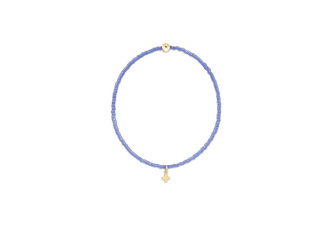 enewton hope classic signature small cross bracelet - bright blue