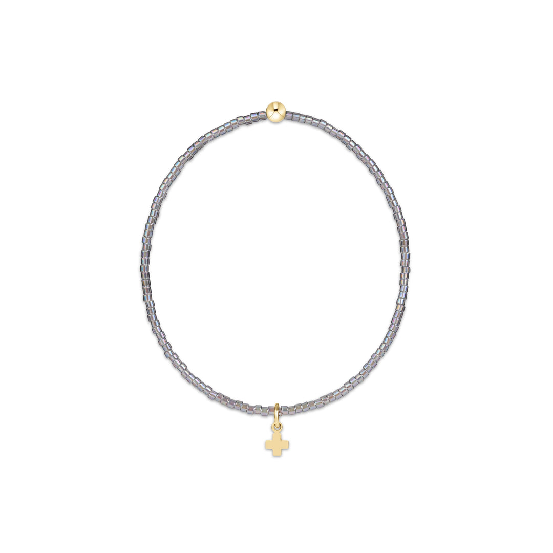 enewton hope classic signature small cross bracelet - morning mist