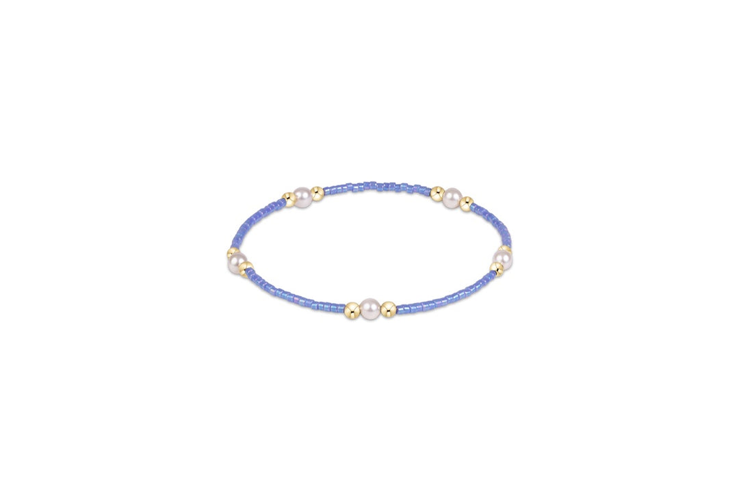 enewton hope purpose pearl bracelet - bright blue