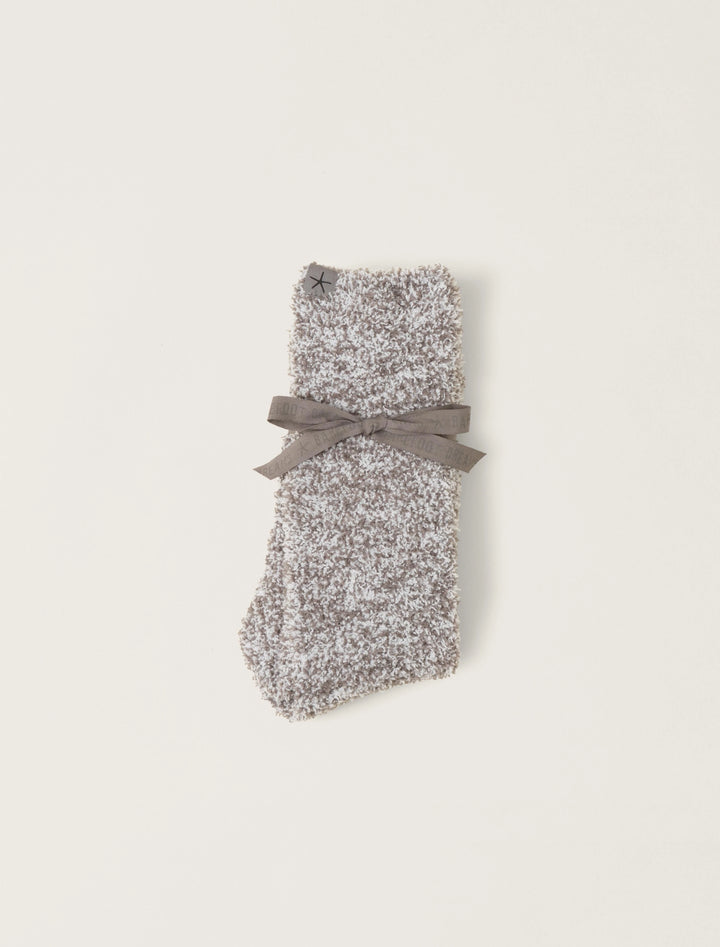 Barefoot Dreams Cozychic® Heathered Socks in Charcoal / White