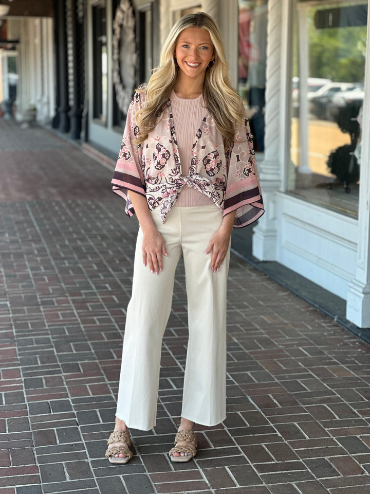 Lysse Mona Convertible Kaftan Top in Azulejo