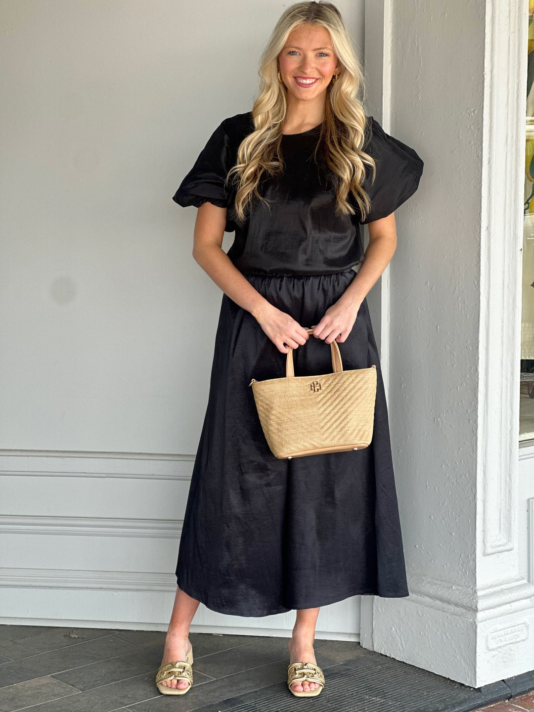 Adrienne Davina Skirt in Black