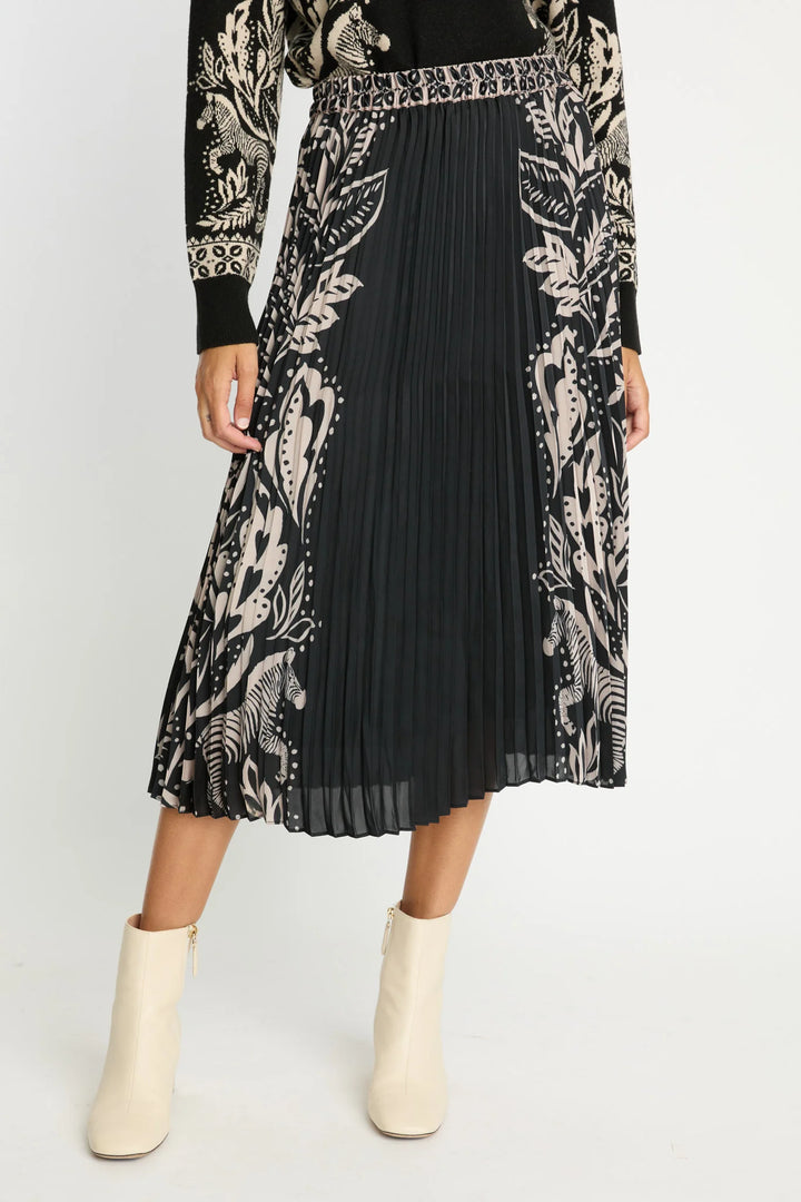 Mia Skirt in Zebra Fern