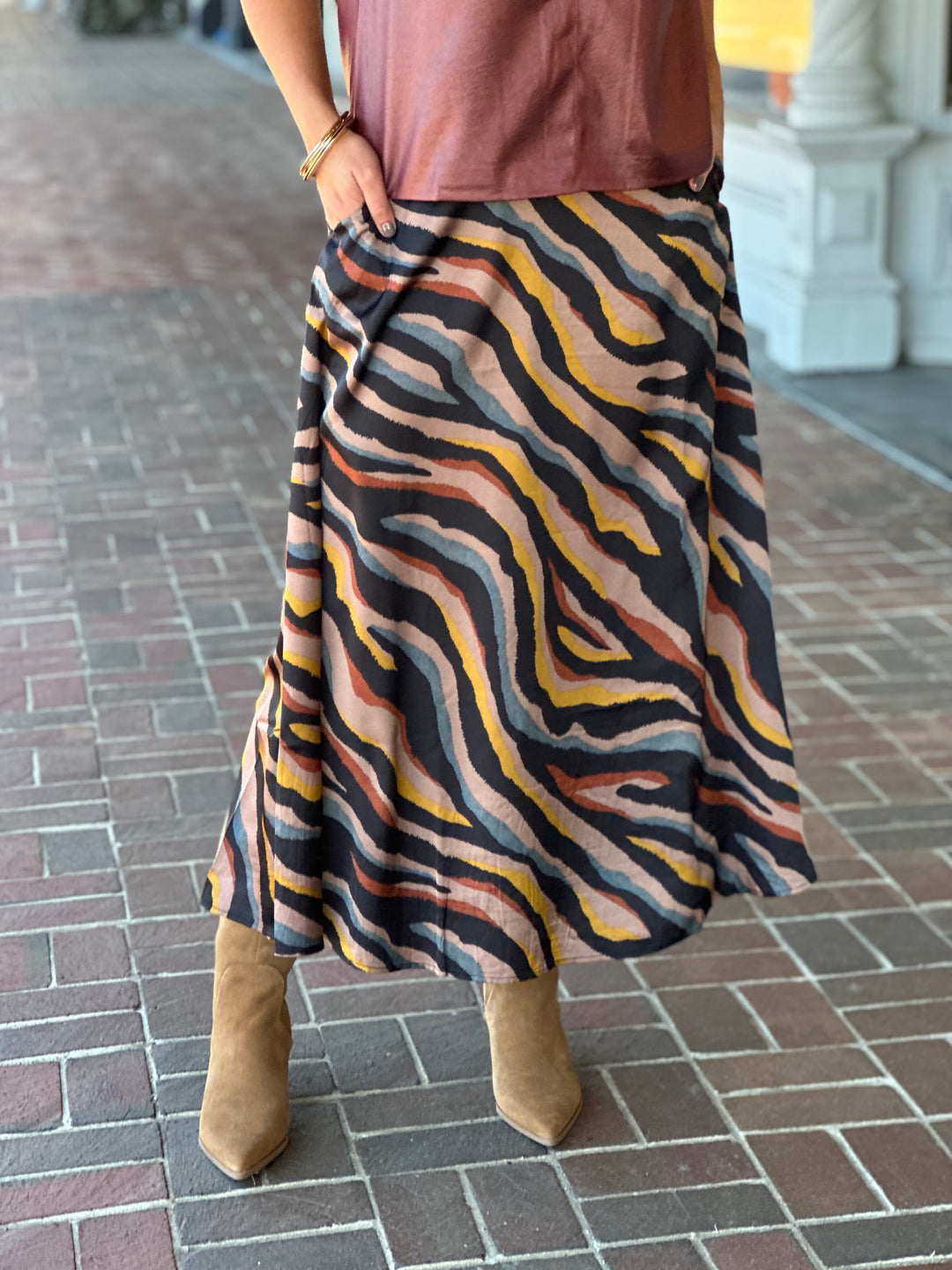Zephir Printed Skirt