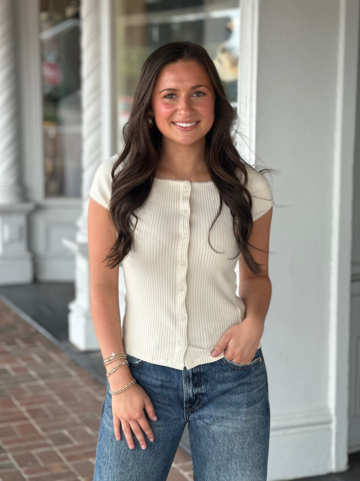 Free People Most Wanted Cardi in Ivory
