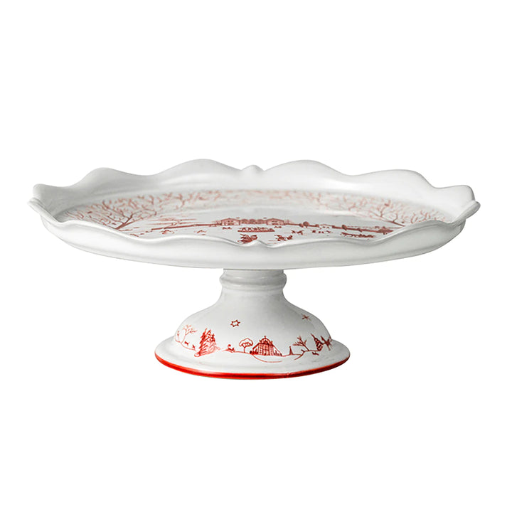 Juliska Country Estate Winter Frolic Cake Stand