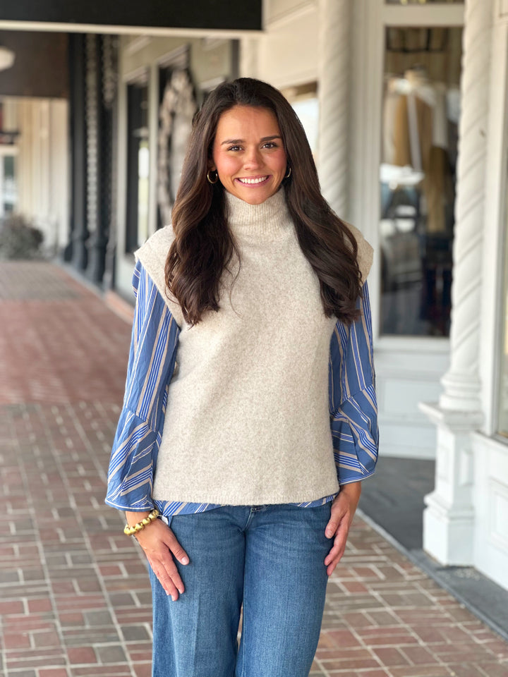 Sleeveless Sweater in Oatmeal