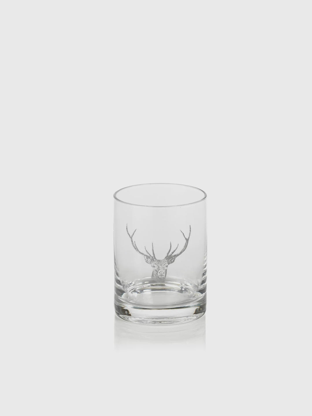 Stag Head Double Old Fashioned Glass
