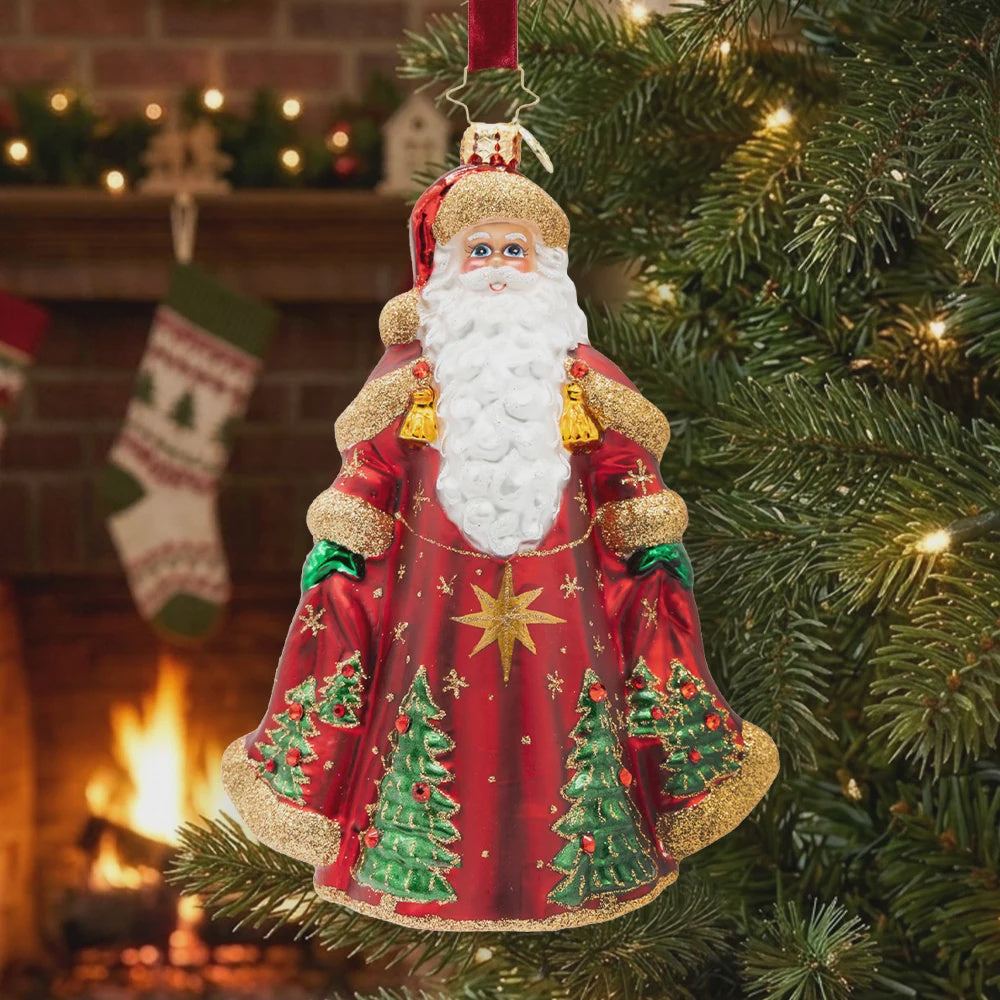 Christopher Radko Evergreen Majesty St. Nick Santa Ornament