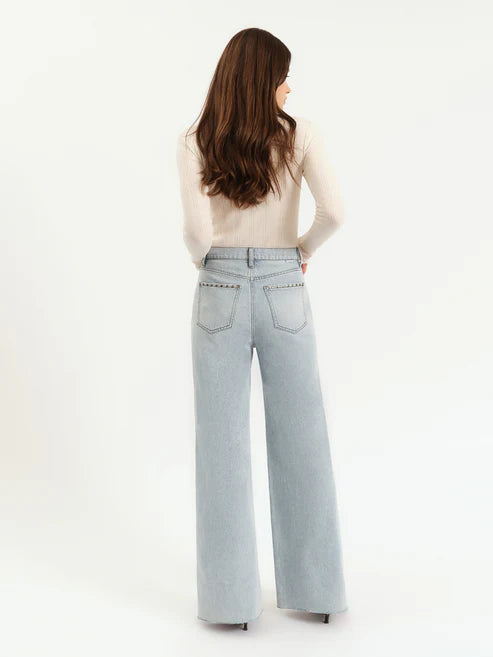 Daze Denim Far Out High Rise Wide in Let's Dance
