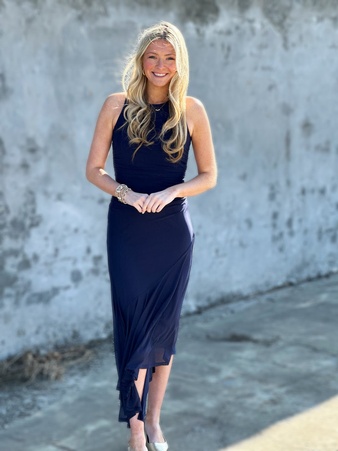 Steve Madden Laney Dress in Marine Blue