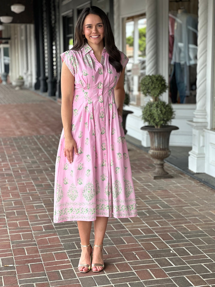 Printed Pink Dress
