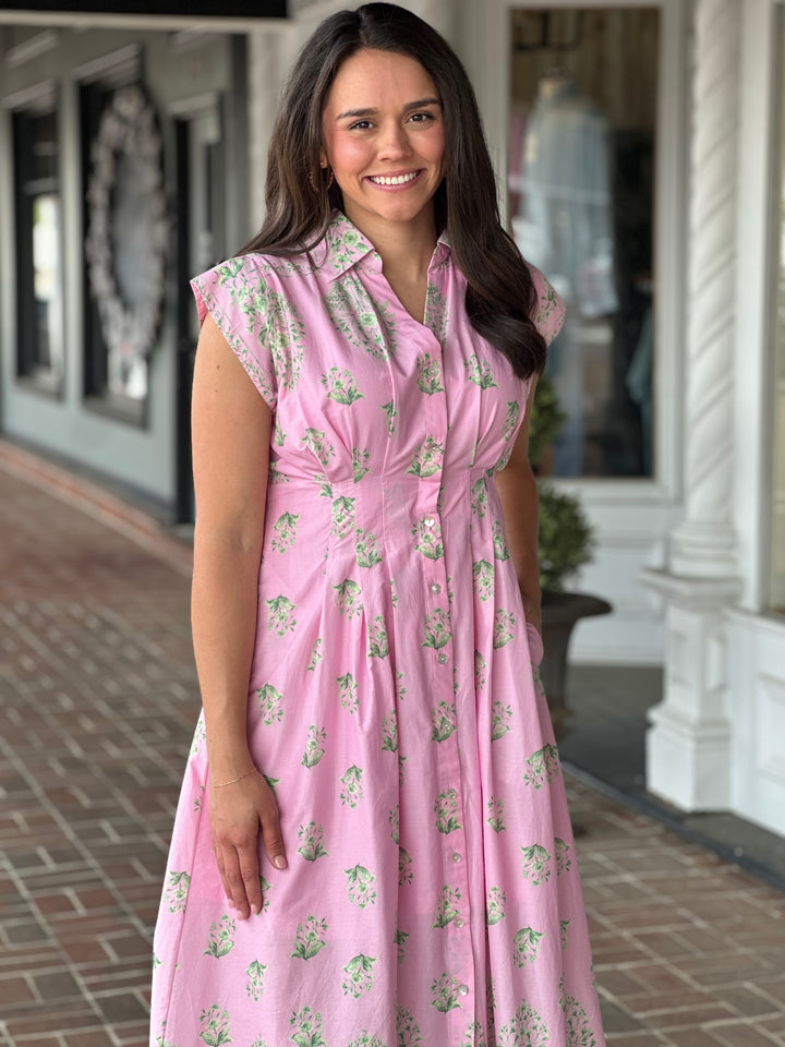 Printed Pink Dress