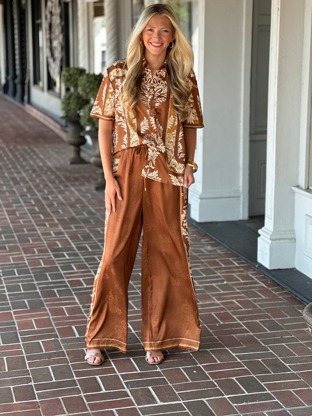 When You Know Brown Printed Top