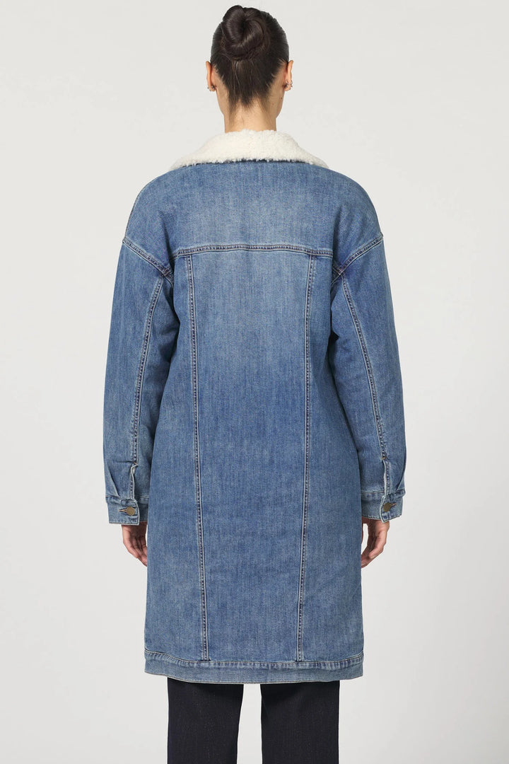 Dear John Dallas Long Jacket in Pool Wave