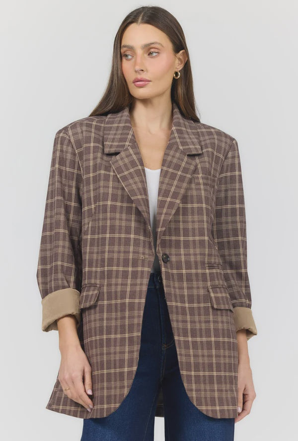 Dear John Spencer Jacket in Cambridge Check