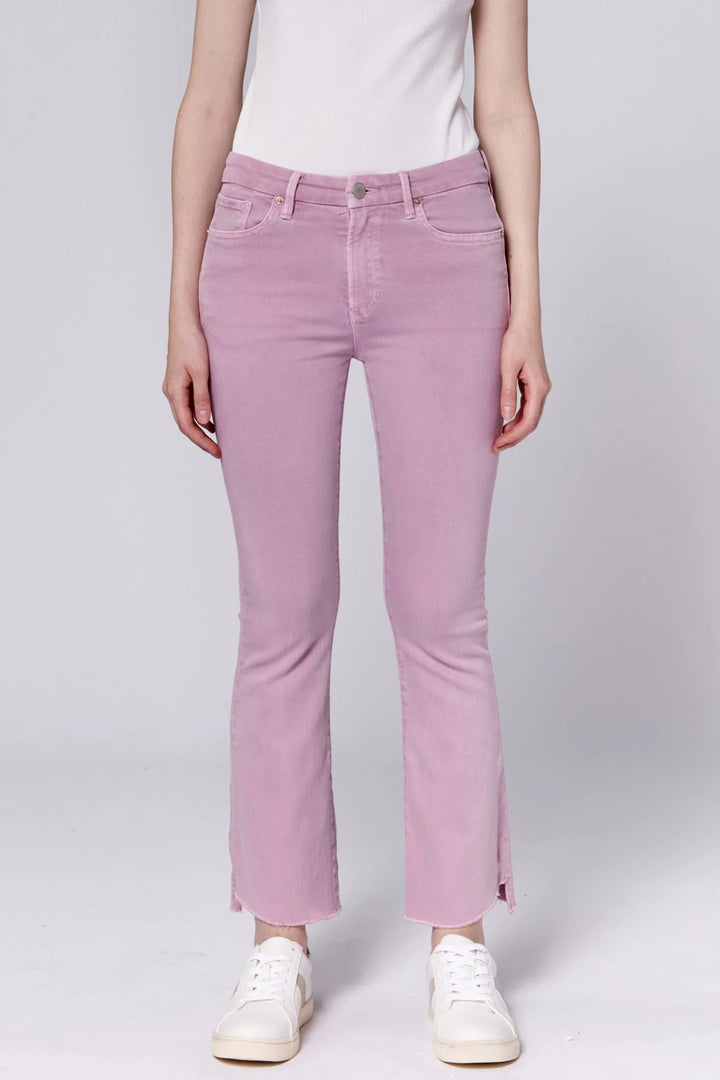 Dear John Jeanne Mid Rise Cropped Flare Jean in Lilas