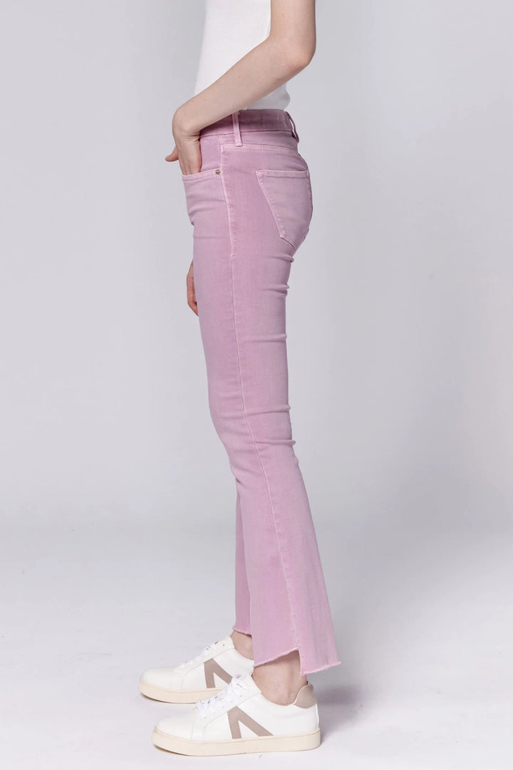 Dear John Jeanne Mid Rise Cropped Flare Jean in Lilas