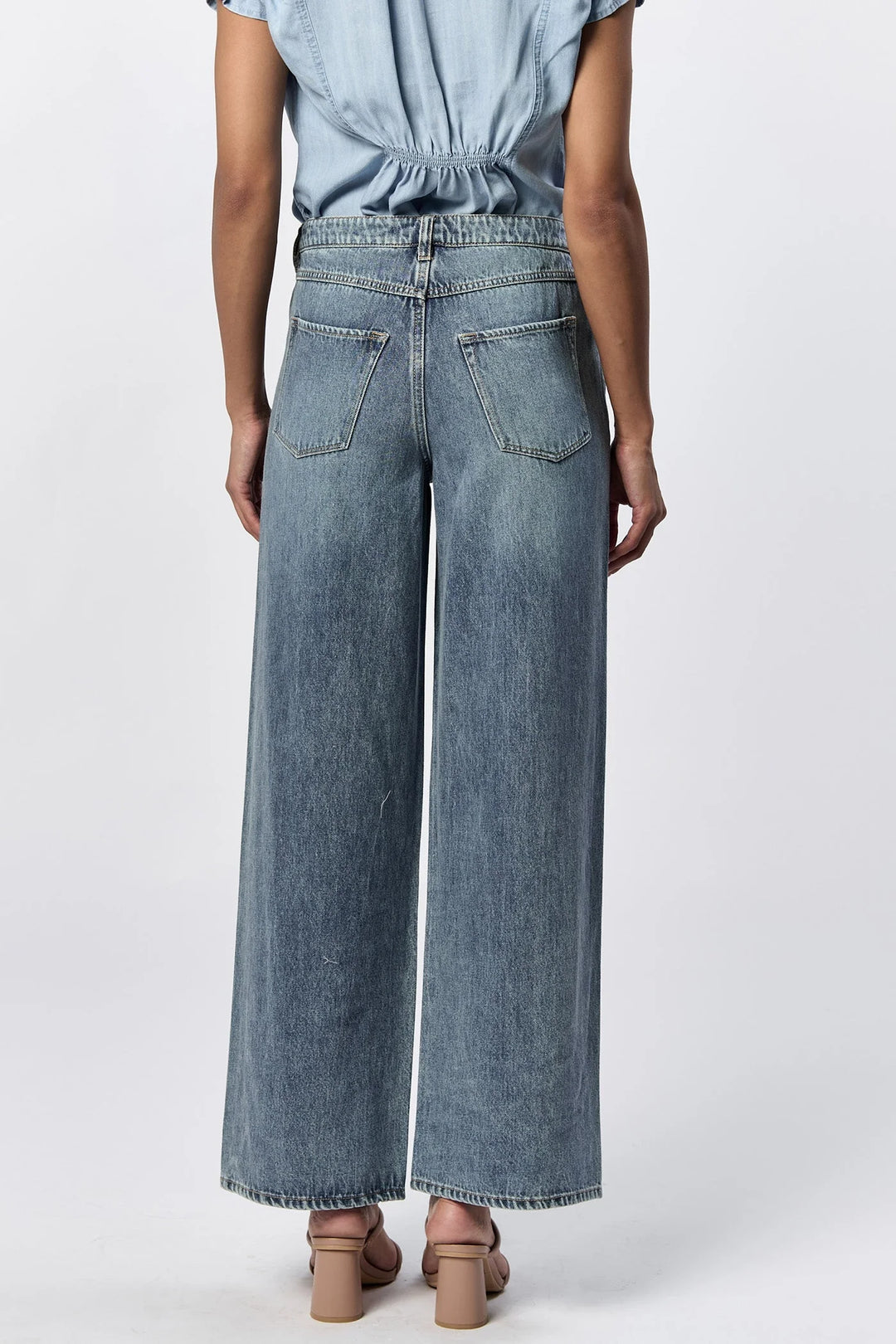 Dear John Elly High Rise Baggy Fit Jeans in Del Mar