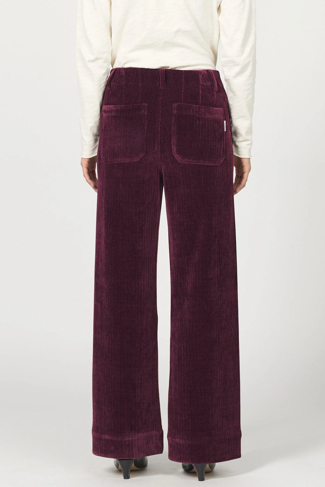 Dear John Audrey Wide Leg High Rise Corduroy Jeans Fig